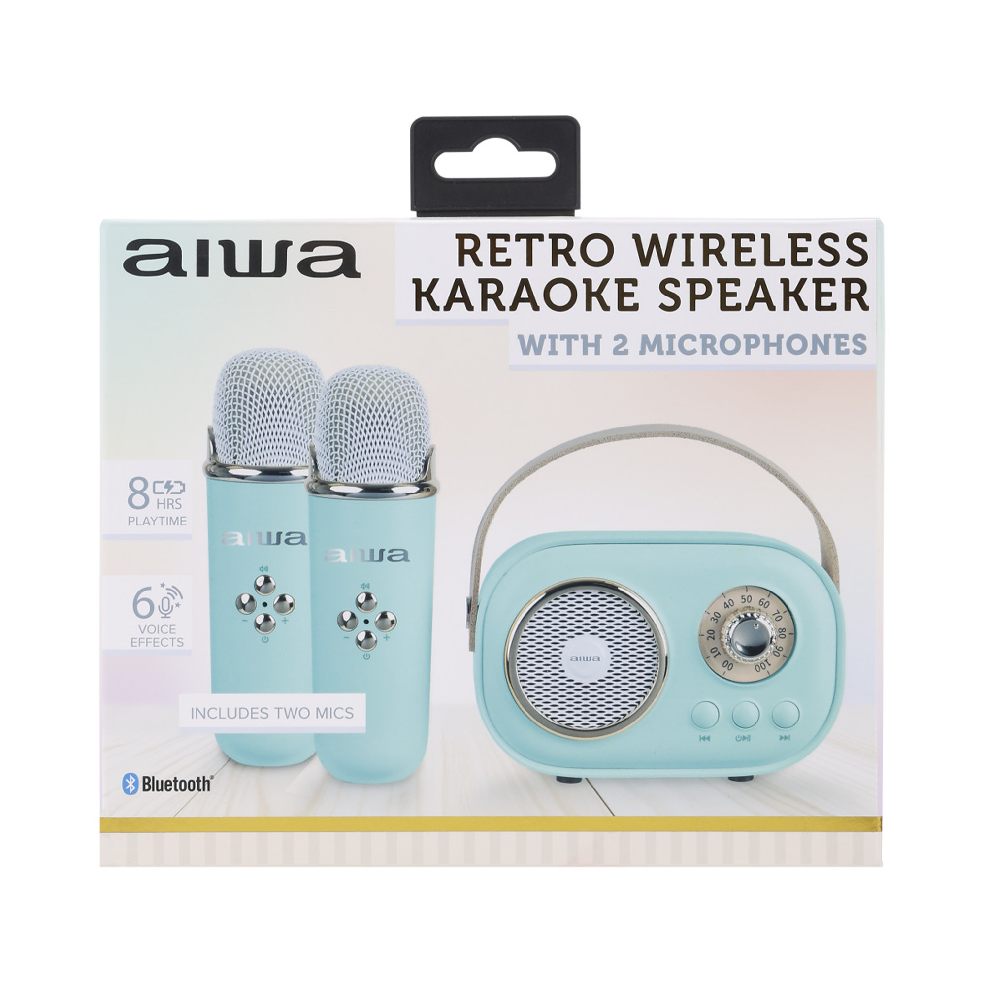 Wireless Light-Up Karaoke Speaker with Two Microphones