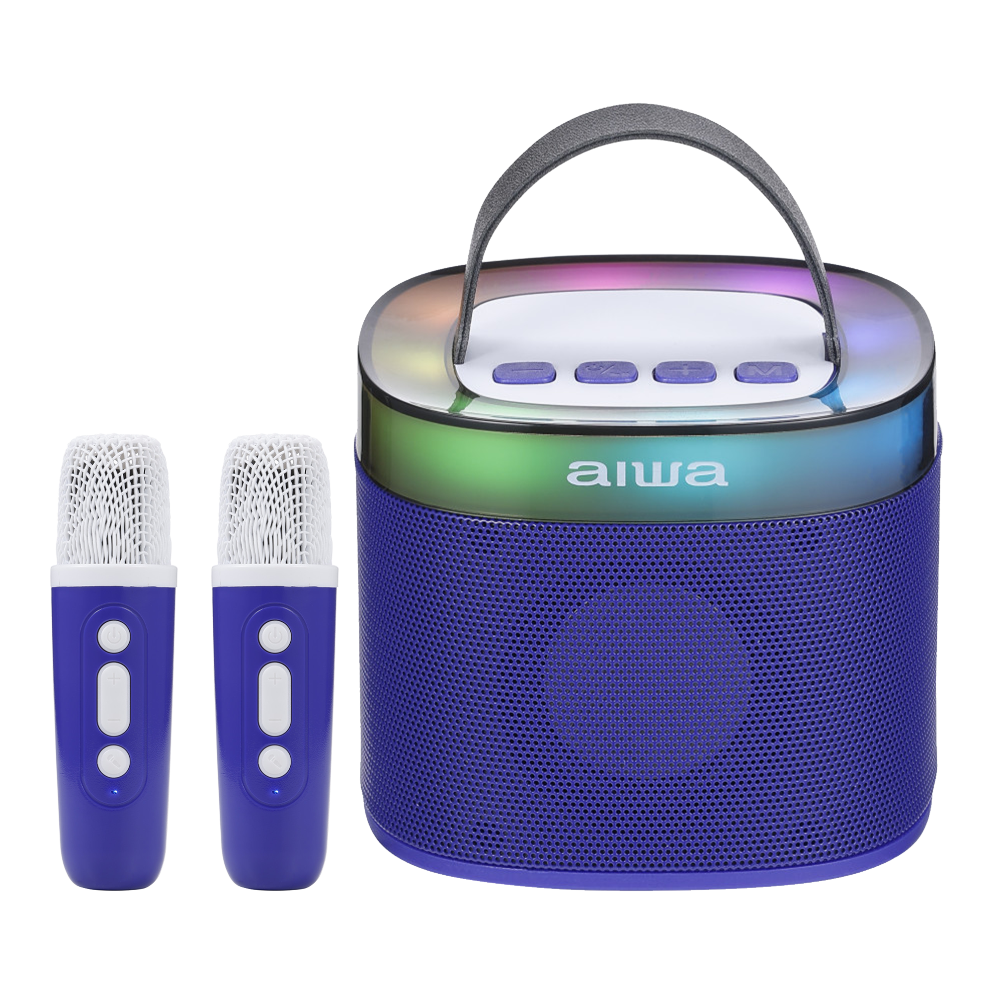 Wireless Light-Up Karaoke Speaker with Two Microphones