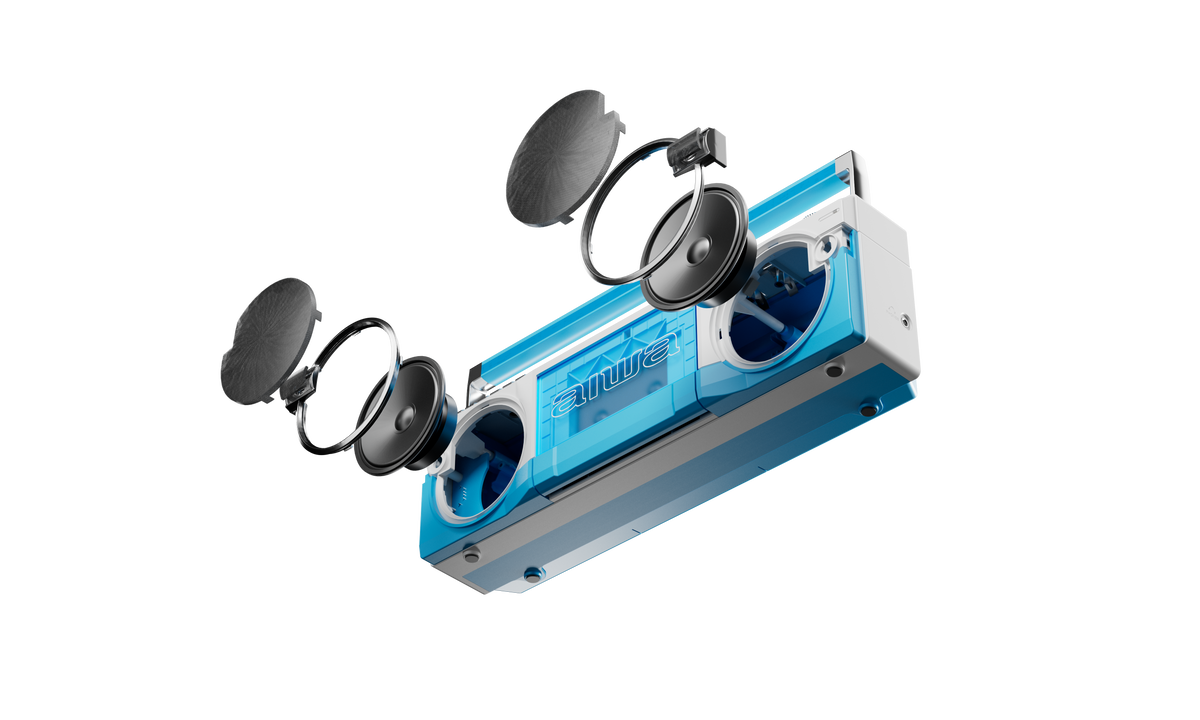 Street Jam Retro Boombox - Blue
