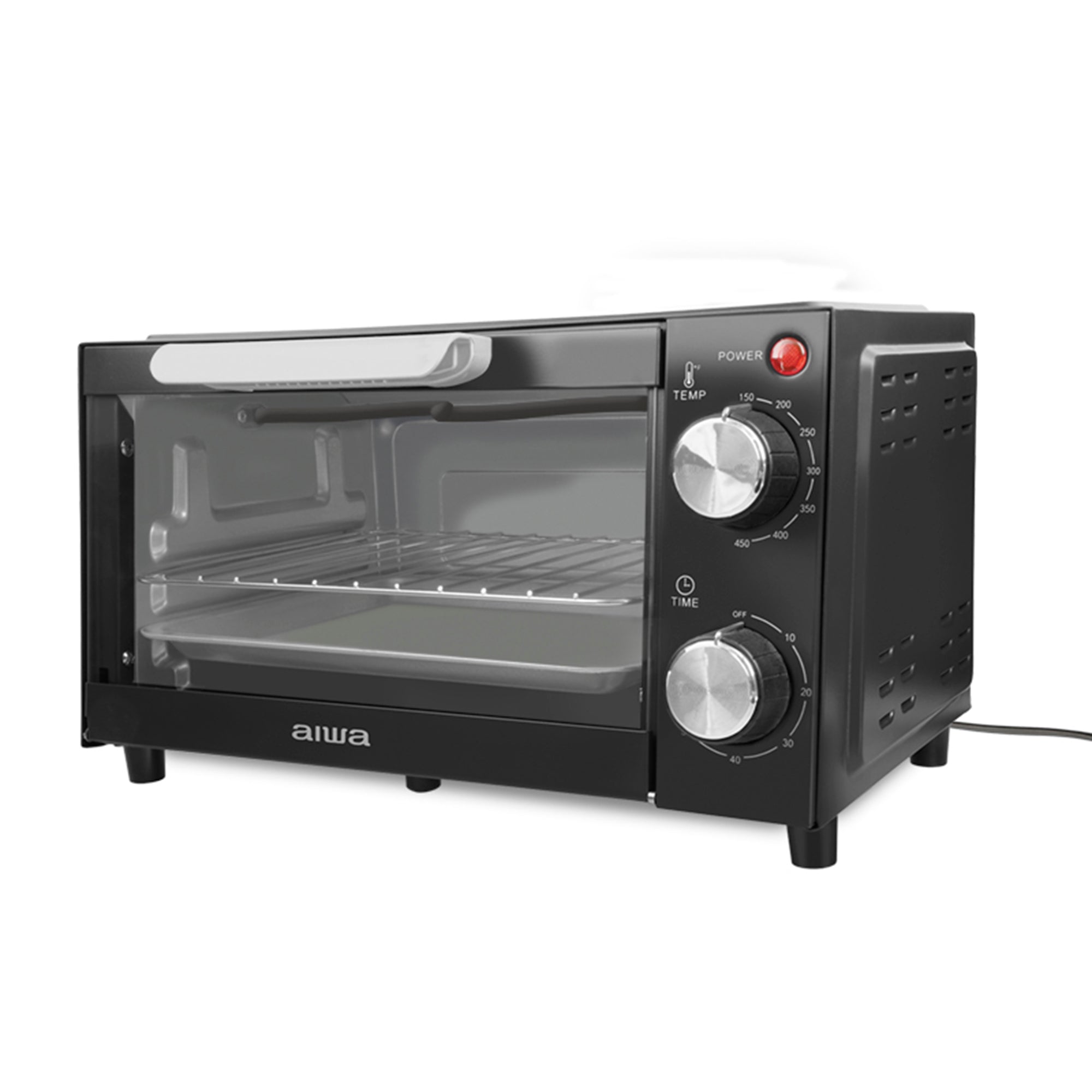 4-Slice Toaster Oven with Natural Convection, Bake, Broil, Toast