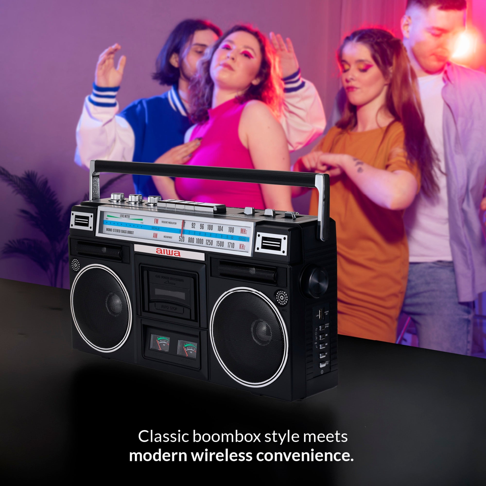 RETRO BOOMBOX WIRELESS SPEAKER