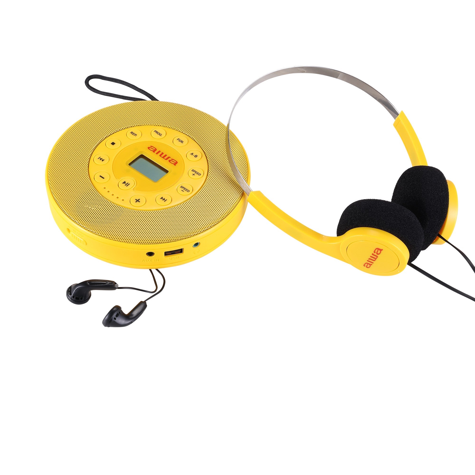 AIWA-FLASHBACK AUDIO KIT RETRO CD PLAYER&WIRED HEADPHONES