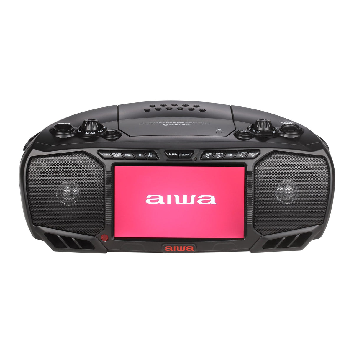 AIWA Bluetooth CDプレーヤー ミニコンポ Portable Media Boombox