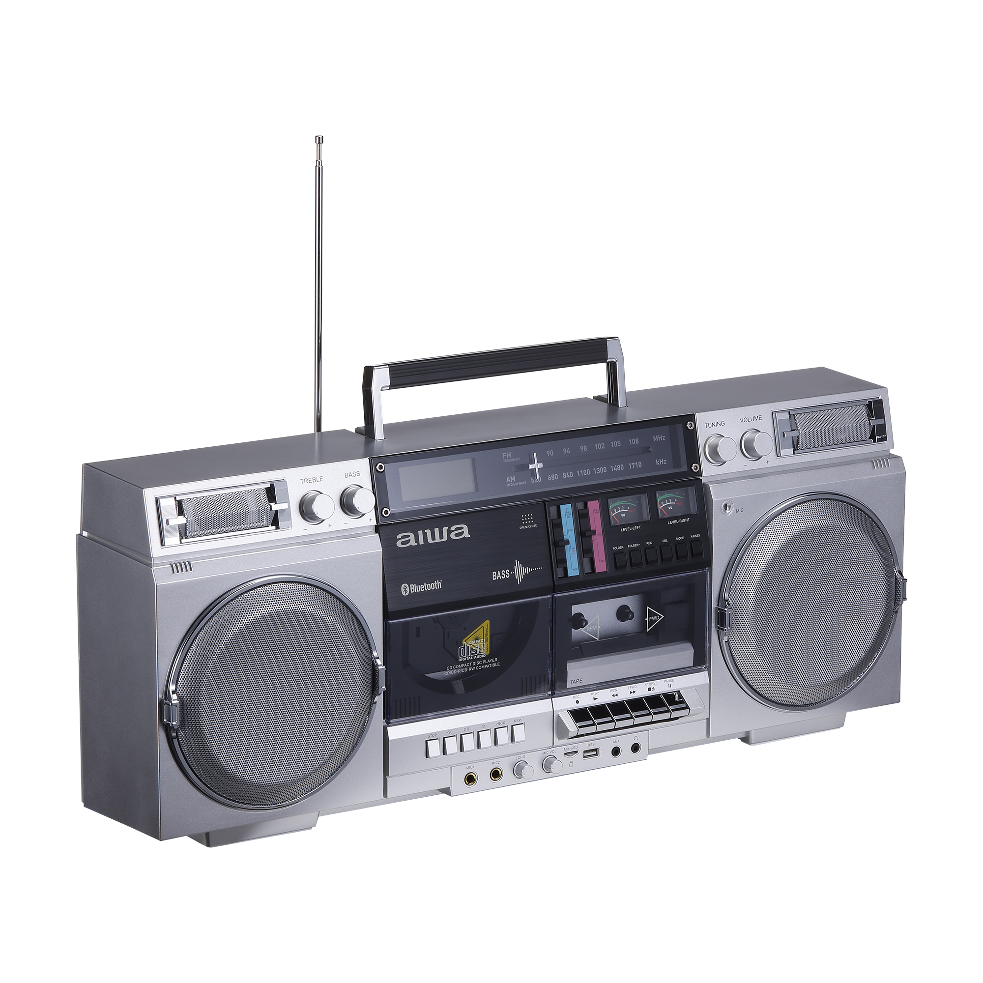 Retro Boombox with Cassette Player - Thumbnail 2