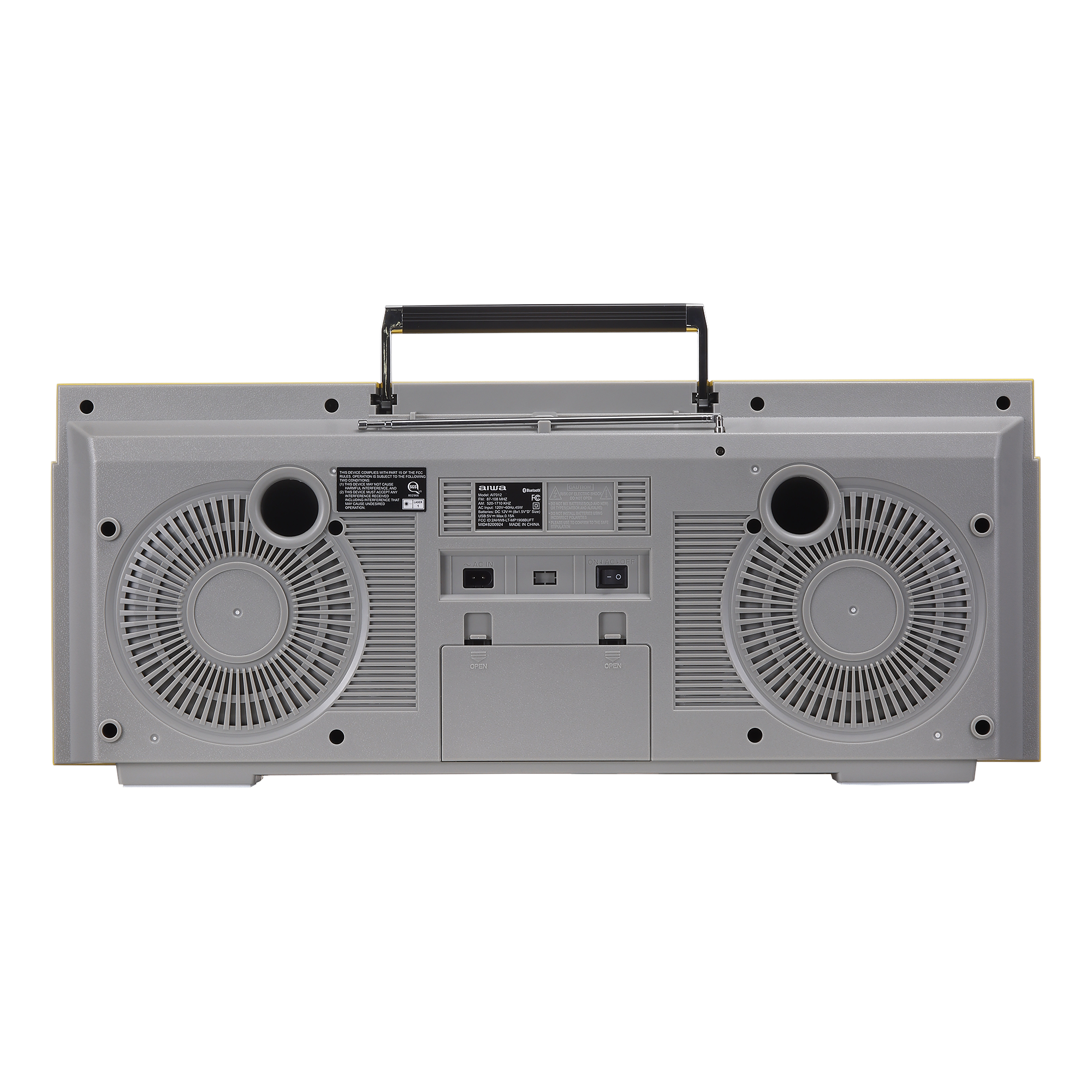 Retro Boombox with Cassette Player