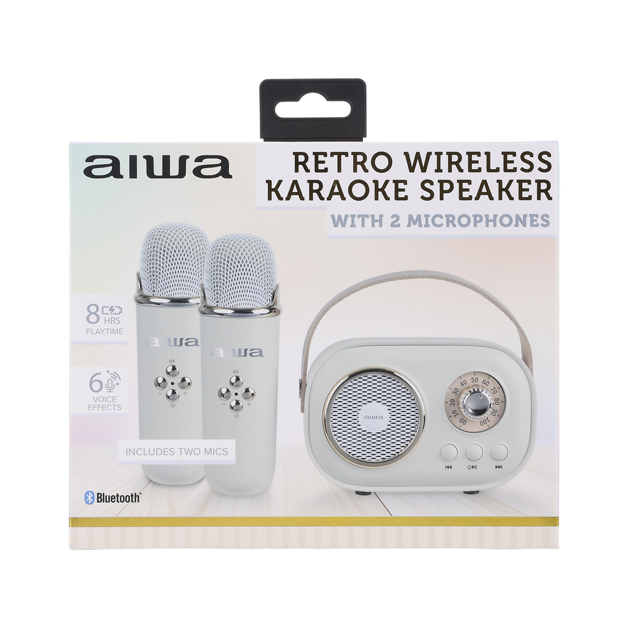 Wireless Light-Up Karaoke Speaker with Two Microphones