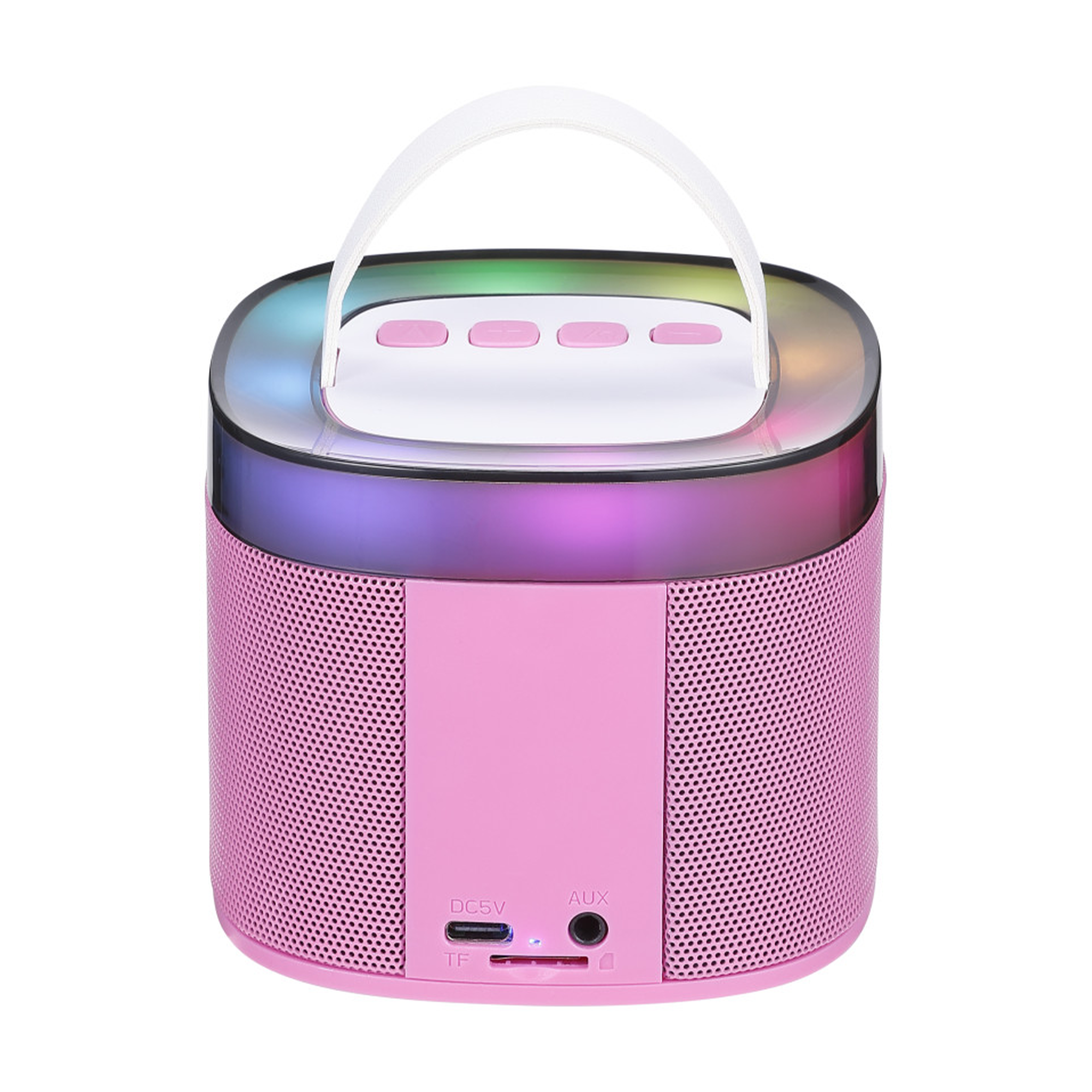 Wireless Light-Up Karaoke Speaker with Two Microphones