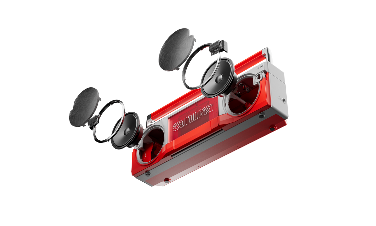 Street Jam Retro Boombox - Red