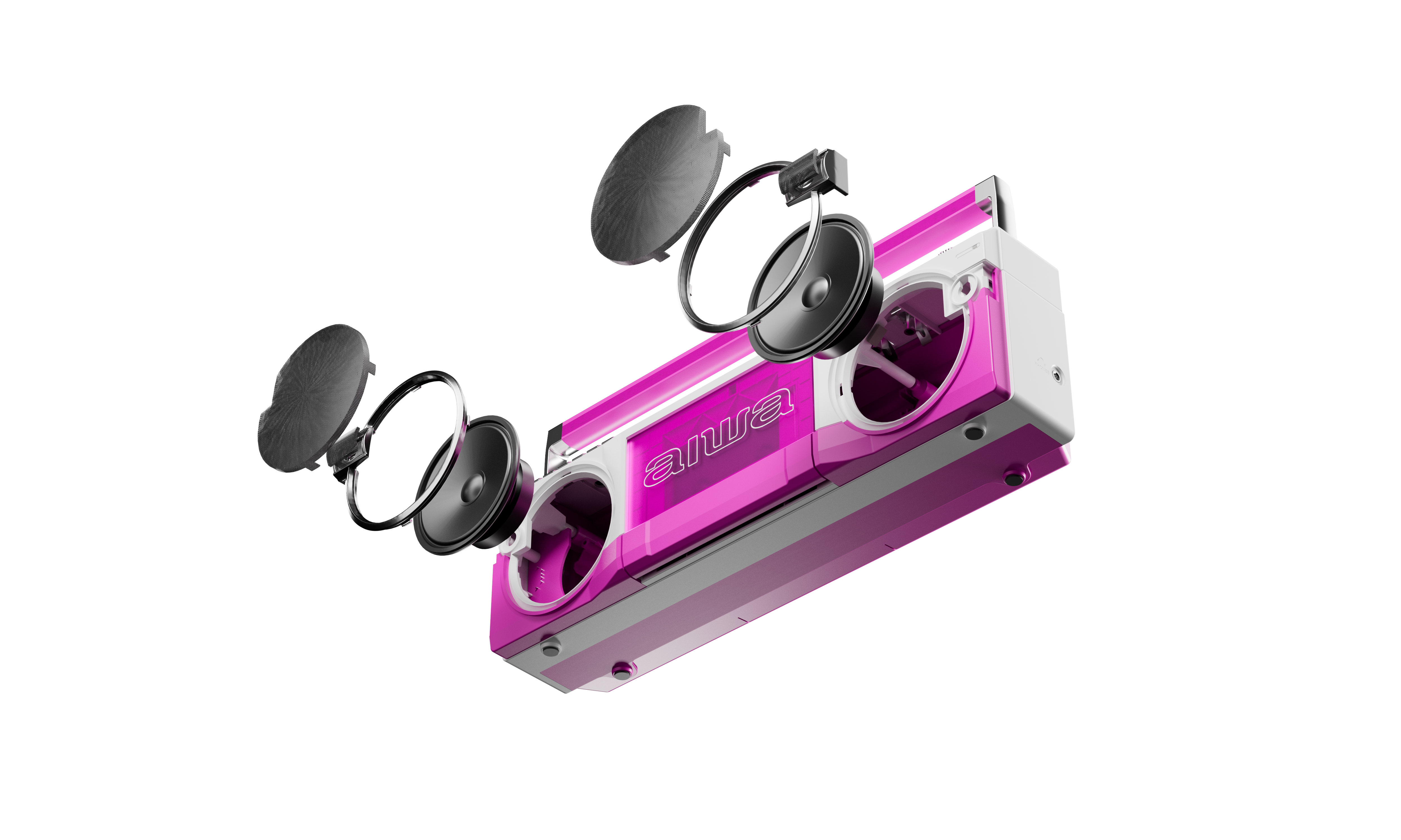 Street Jam Retro Boombox - Pink