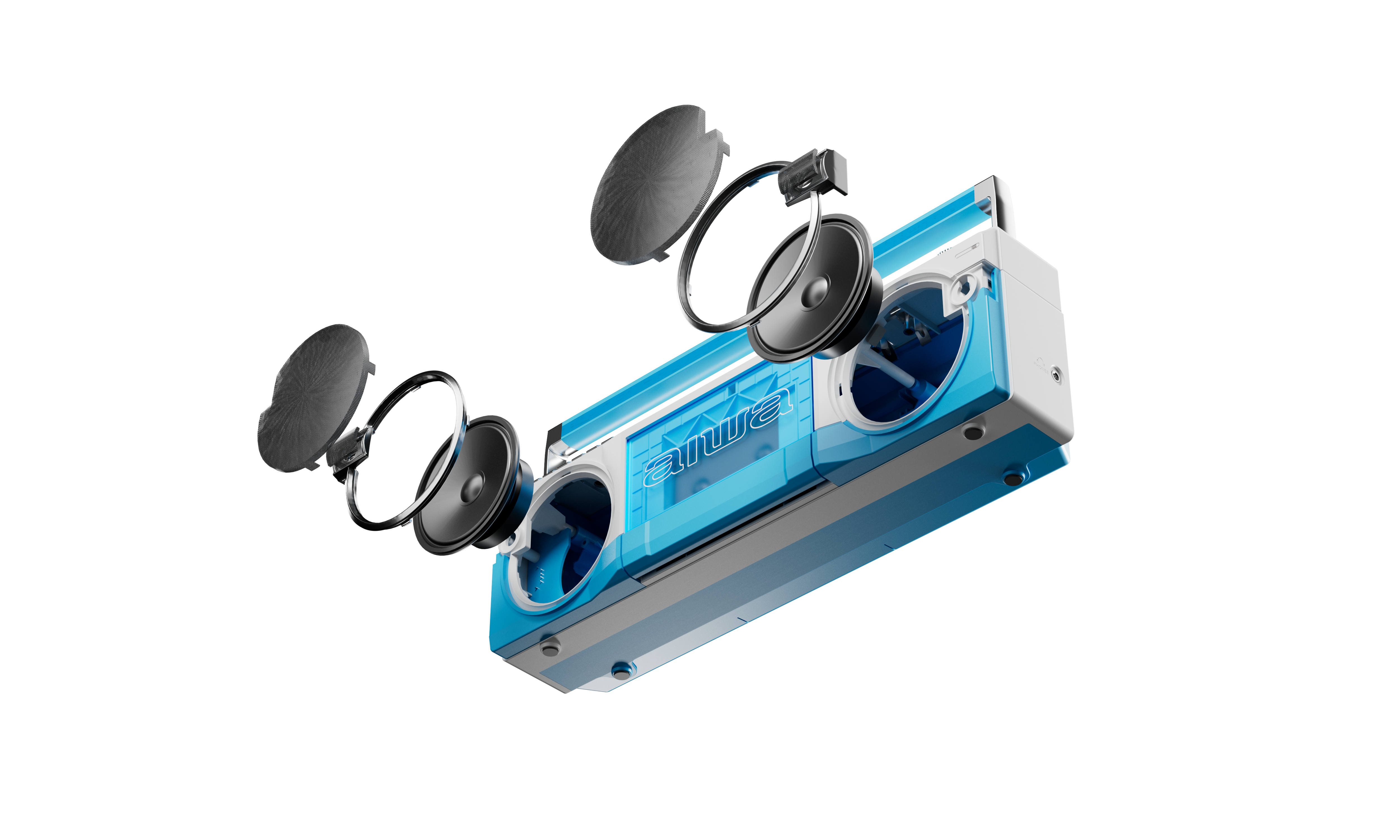 Street Jam Retro Boombox - Blue