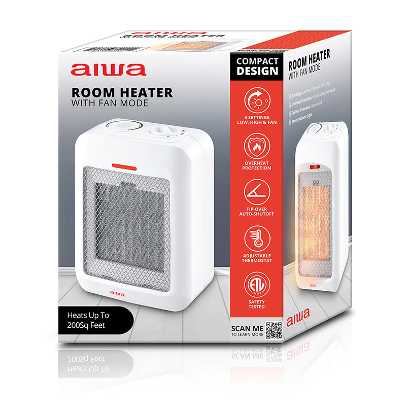 Small Room Heater with Fan Mode