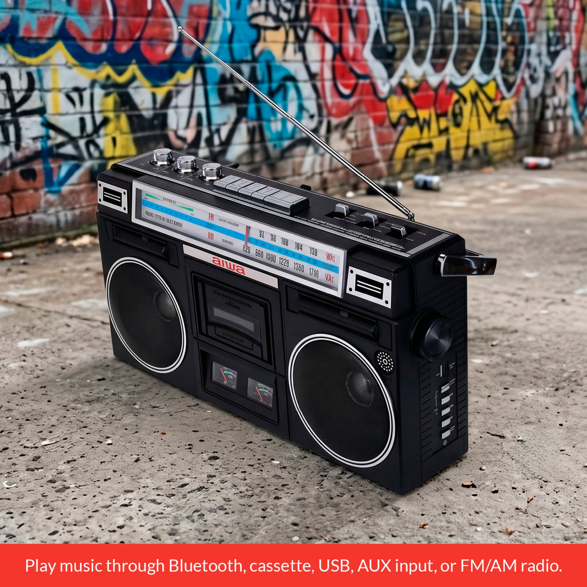 RETRO BOOMBOX WIRELESS SPEAKER