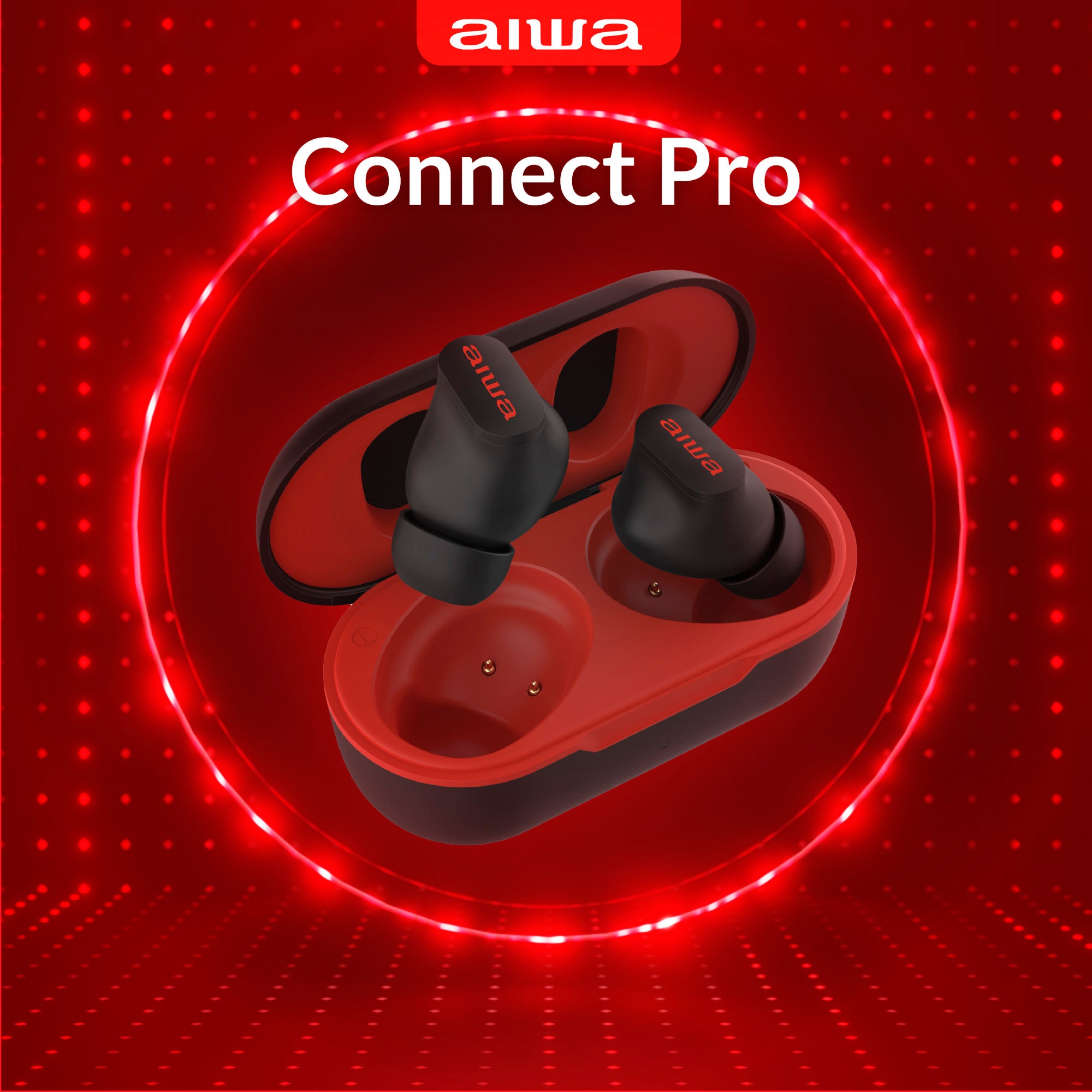 Connect Pro Wireless Earbuds True Wireless Stereo Headphones with Wireless Charging Case, IPX4 Waterproof